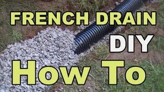 DIY FRENCH DRAIN PROJECT [upl. by Ydniahs296]