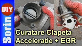 Curatare Clapeta Acceleratie  EGR  16 16V AZD amp BCB [upl. by Trilly]