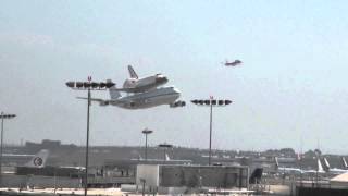 Space Shuttle Endeavour Low Pass Over LAX [upl. by Breena]