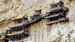 Chinas Hanging Monastery  4K [upl. by Toinette]