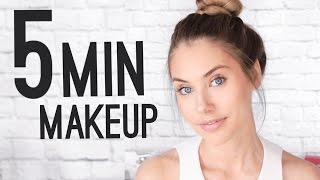 QUICK amp EASY 5 MINUTE MAKEUP TUTORIAL [upl. by Helyn]