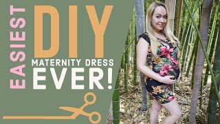 Easiest DIY Maternity Dress Ever [upl. by Attennaj]