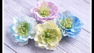 Foamiran Flowers amp Centres Tutorial  Emilia Sieradzan [upl. by Amerd]