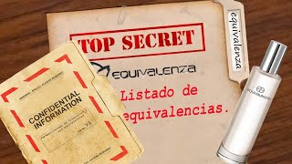 EQUIVALENZA Lista de equivalencias TOP SECRET [upl. by Melva257]