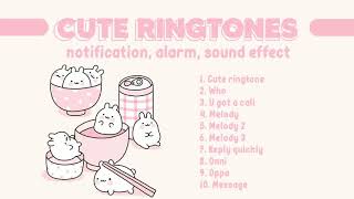 CUTE KOREAN RINGTONES NOTIFICATIONS SOUND EFFECT ALARM [upl. by Duwad]