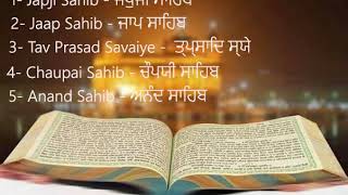 Full Nitnem Path 1  Japji Sahib  Jaap Sahib  Tav Prasad Savaiye  Chaupai Sahib  Anand Sahib [upl. by Ysak]