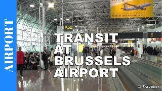 TRANSIT BRUSSELS Airport BRU  BrusselZaventem Airport BRU  Concourse A  Connection Flight [upl. by Esojnauj]