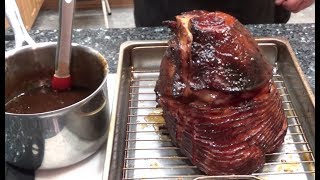 Double Smoked Ham with a Pineapple Bourbon Glaze [upl. by Ainerbas468]